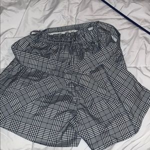 plaid shorts